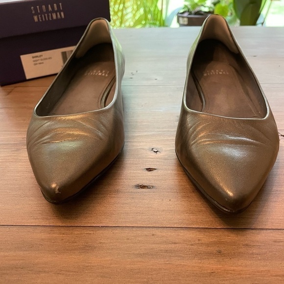 STUART Weitzman Shirley Pointed Flats Night Glow - Picture 8 of 8